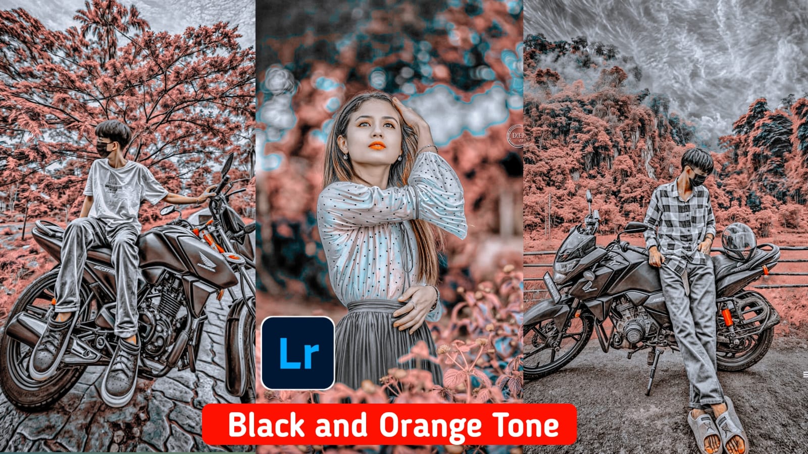 Black and Orange Lr Presets