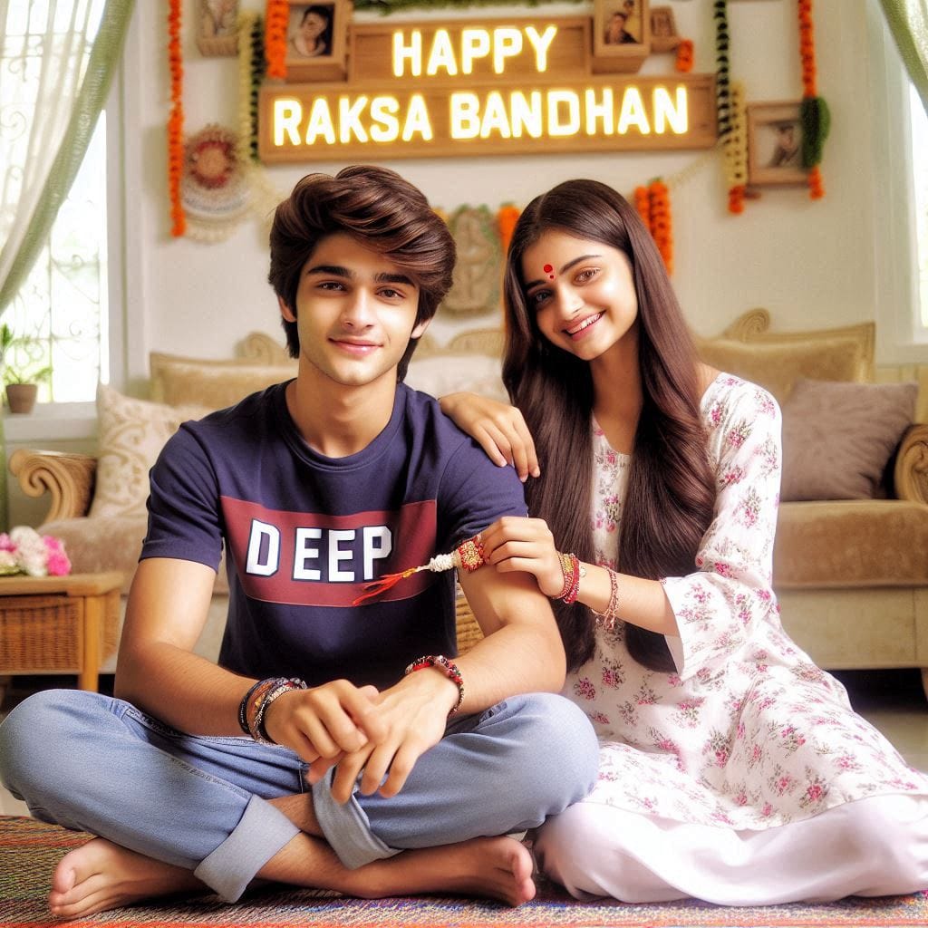 Raksha Bandhan Ai Name Photo Editing Prompts