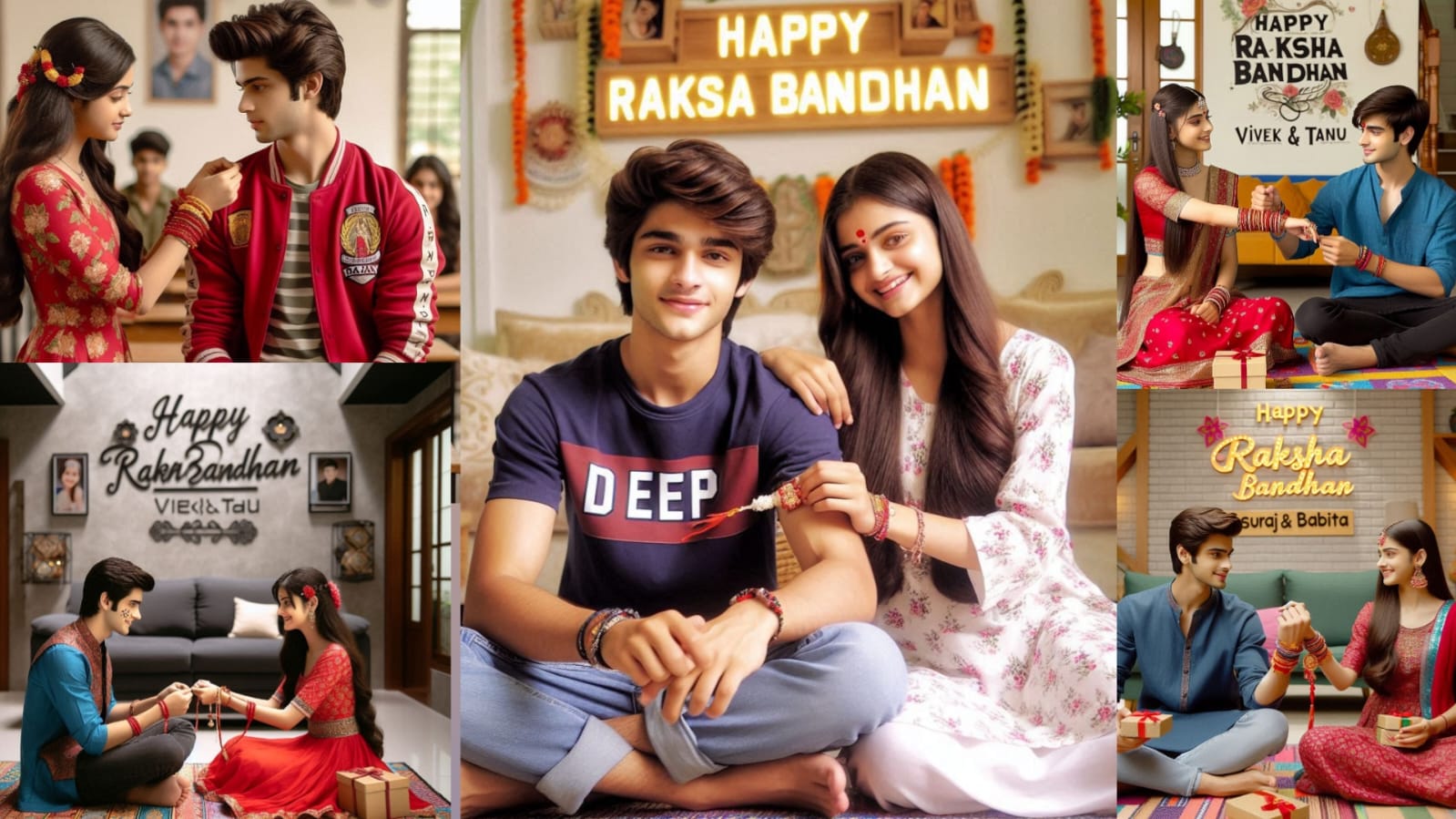 Raksha Bandhan Ai Name Photo Editing Prompts