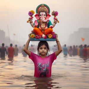 Ganpati Visarjan Prompts For Girls